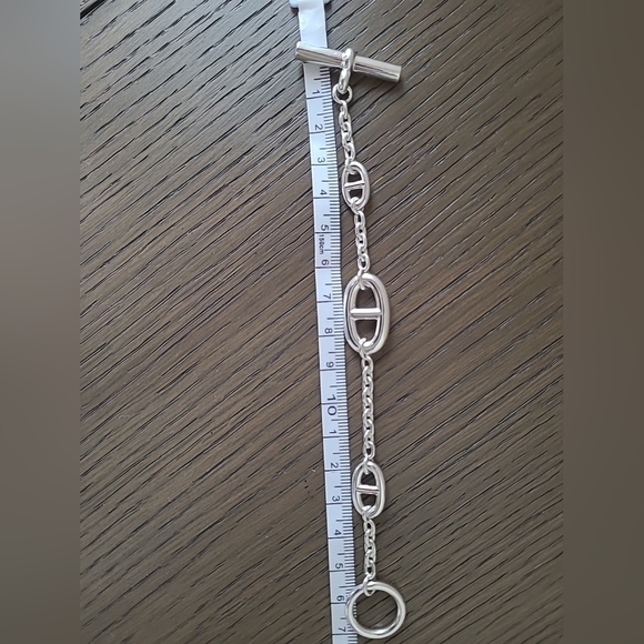 Hermes 2023 Sterling Silver Farandole Multi Chaine D'Ancre Bracelet 6.5 Inches - Picture 2 of 12
